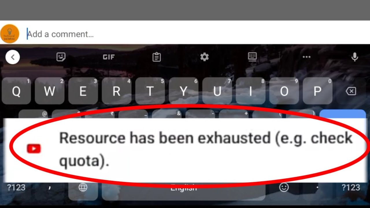 Exhausted resource been has Exhausted resource been has