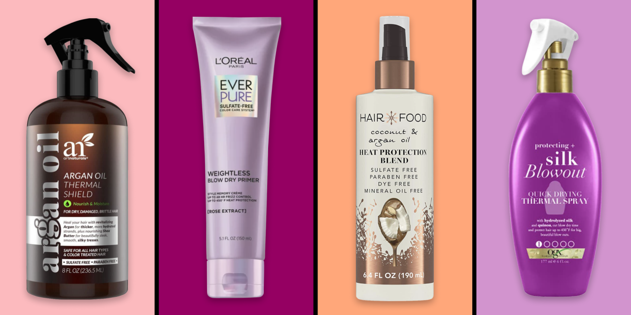 Hair essence for heat protection before styling